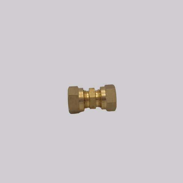 12mm OD Equal Ended Coupling Brass