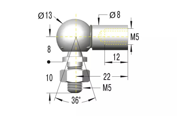 Ace Angle Ball Joint - C5 (M5)