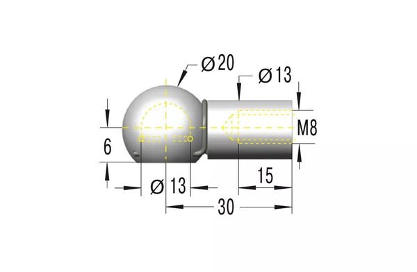 Ace Ball Socket - G8 (M8)