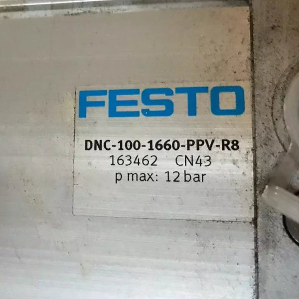 FESTO PNEUMATIC ISO CYLINDER - DNC-100-1660-PPV-R8 (163462/1660/R8)