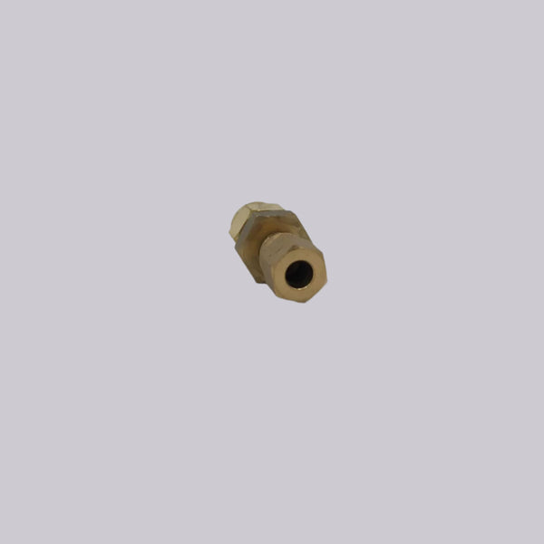 1/4" OD x 6mm OD Imperial to Metric Coupling Brass - IMC14-6