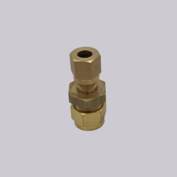 1/4" OD x 6mm OD Imperial to Metric Coupling Brass - IMC14-6