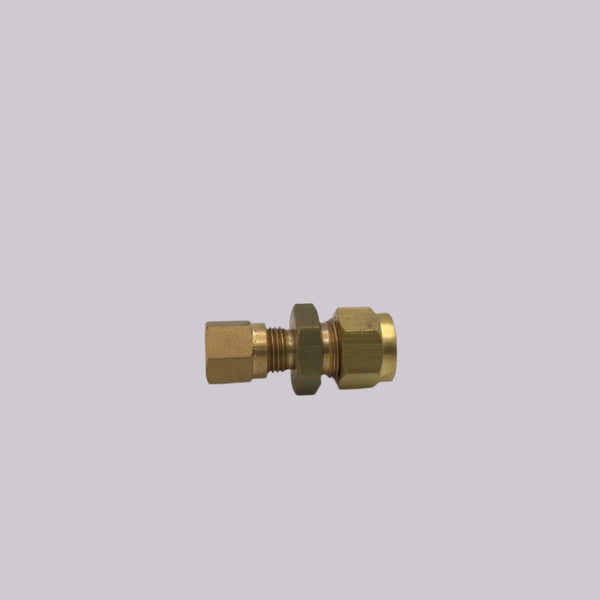 1/4" OD x 6mm OD Imperial to Metric Coupling Brass - IMC14-6
