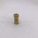 1/4" OD Equal Ended Coupling Brass