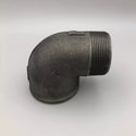 2" BSPT Male/Female Elbow 90° Black