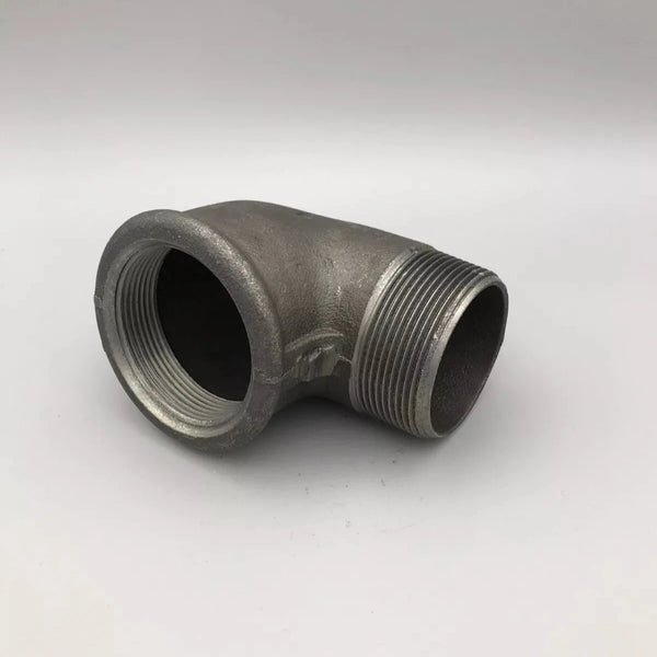 2" BSPT Male/Female Elbow 90° Black
