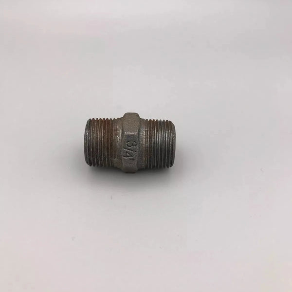 3/4" BSPT Black Hex Nipple   MI280-34N