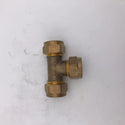 1/2" OD Equal Tee Brass