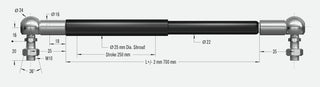 Ace GSG Gate Gas Spring - Parker Hydraulics & Pneumatics