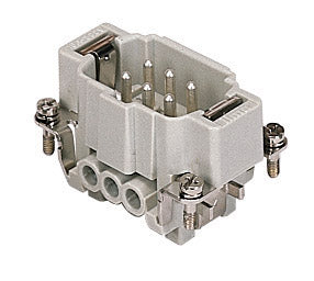 ILME 16A 6 Pole + E Male Insert Screw Terminal Connector