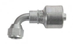 Gates JIC 90 deg Medium Female MegaCrimp Hose Coupling - Parker Hydraulics & Pneumatics