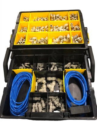 173 Piece Multi-Level Assortment Box of Pneumatic Push-In Fittings (KIT 3)