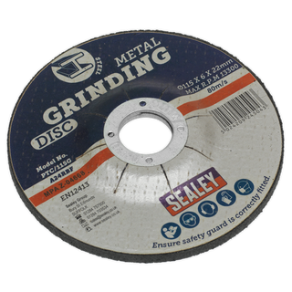115x6mm Grinding Disc 22mm Bore, 5-pack