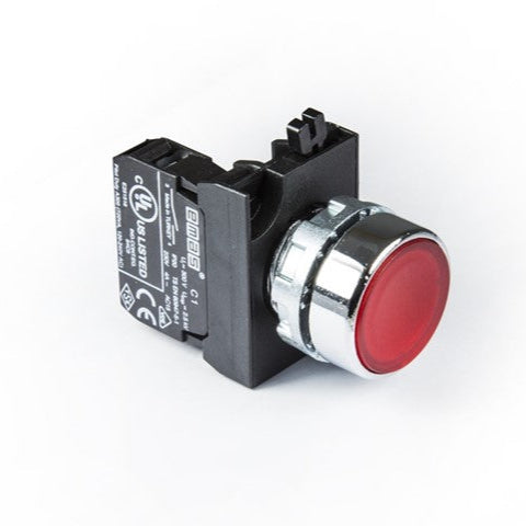 EMAS Flush Push Button - 1x N/O Contact