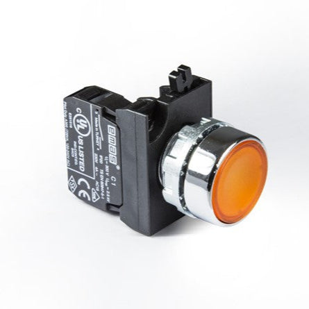 EMAS Flush Push Button - 1x N/O Contact