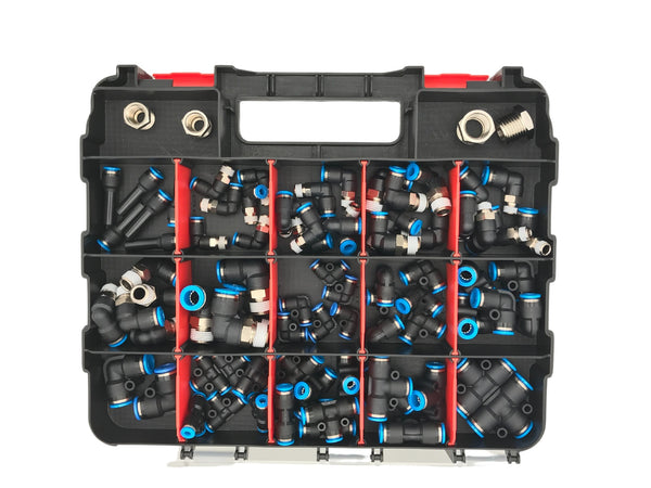 Festo Push-In Fittings Assortment Kit - 194 Pieces (KIT 1)
