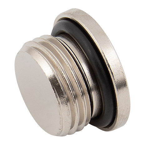 Nickel Plated Brass BSPP Hex O-Ring Blanking Plug | Buy Online