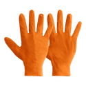 Ideall Grip Orange Nitrile Gloves (Pack of 50)