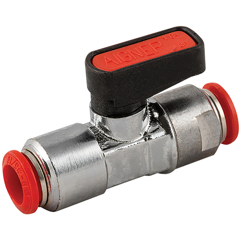 Push-in Brass Mini Ball Valves - 20 bar