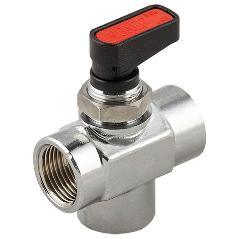 Female BSPP Nickel Plated Brass Mini Ball Valve - 20 bar