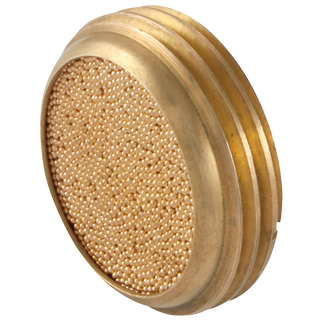 Flush Brass Nut Silencers - 1200 Series Male BSPP
