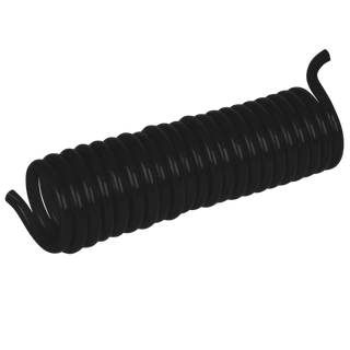6mm x 4mm 3 Metre Polyurethane Coil Hose, Black