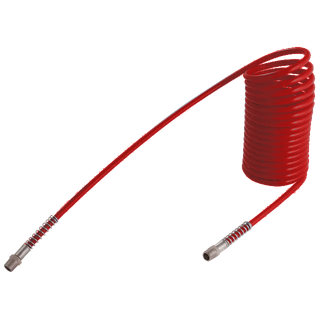 3/8" BSPT Male, 10mm x 8mm. 5 Metre Nylon Coil, Red
