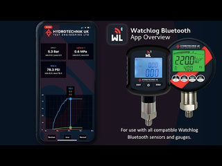 Hydrotechnik Watchlog Bluetooth Digital Pressure Gauge