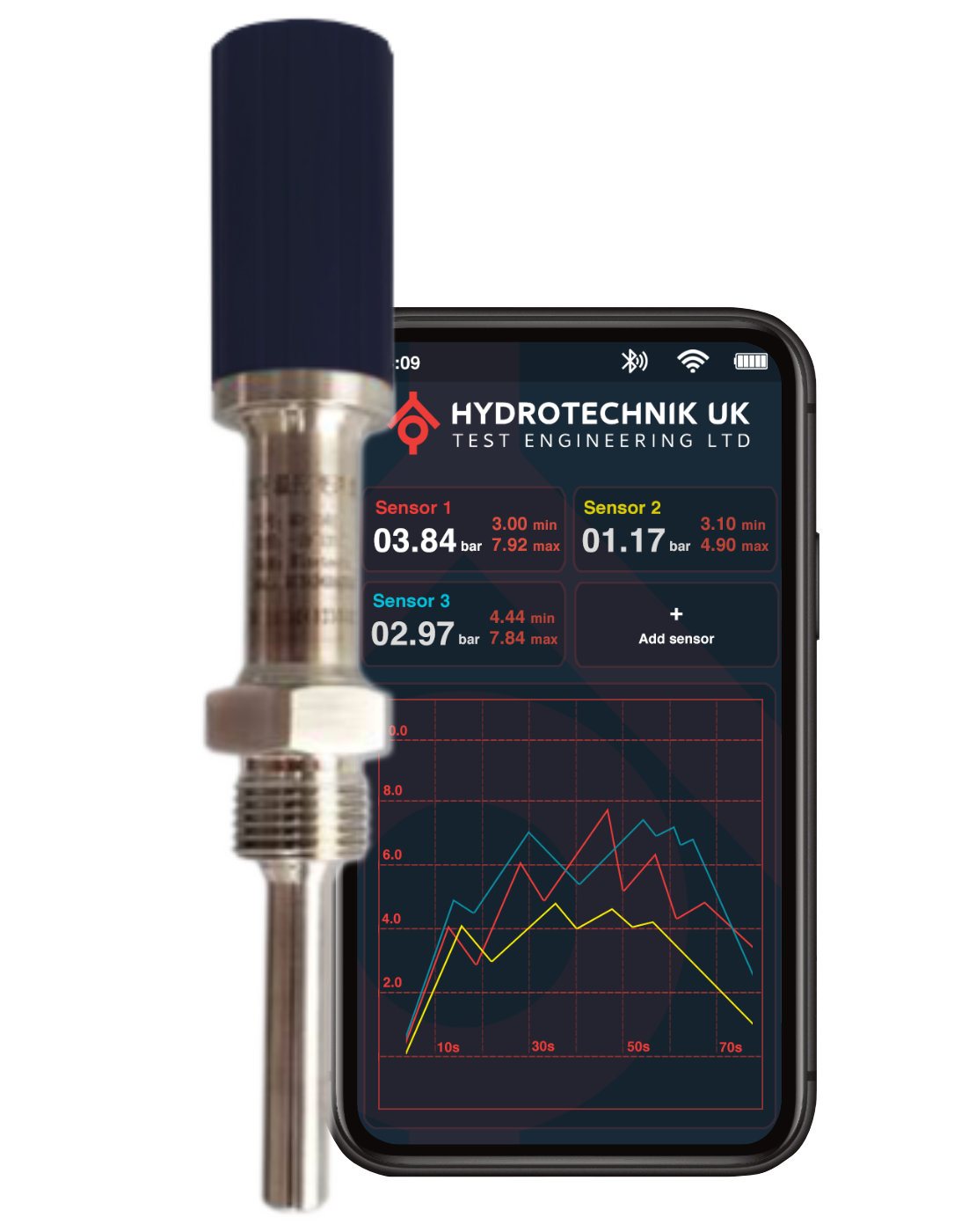 Hydrotechnik Watchlog Compact Bluetooth Temperature Sensor